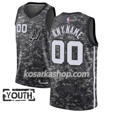 Dres San Antonio Spurs Prilagođeni Nike 2018-19 City Edition Crna Swingman - Dječji